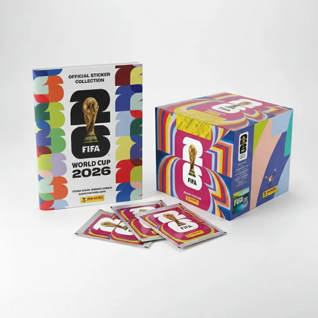 Álbum Copa do Mundo 2026 com figurinhas